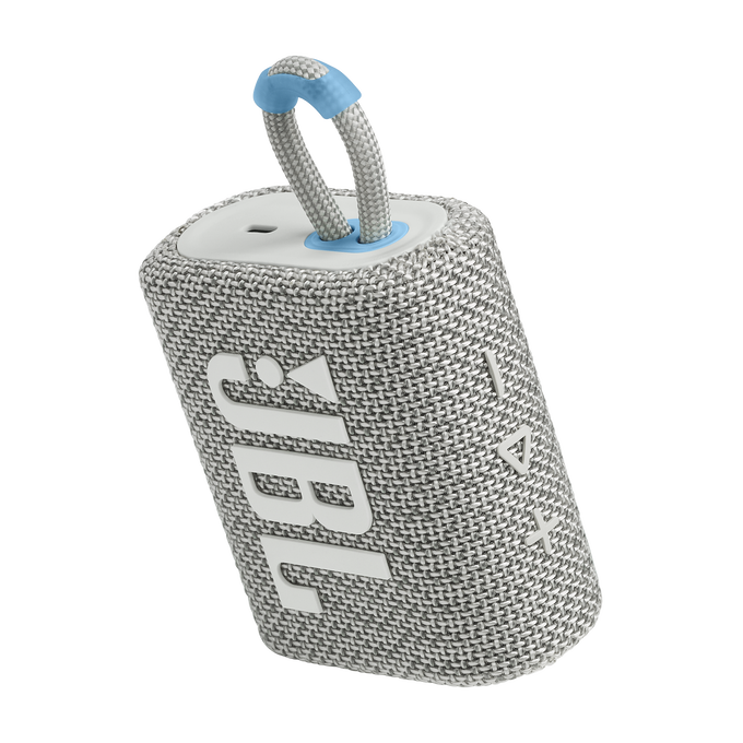 JBL Go 3 Eco - White - Ultra-portable Waterproof Speaker - Detailshot 2 image number null