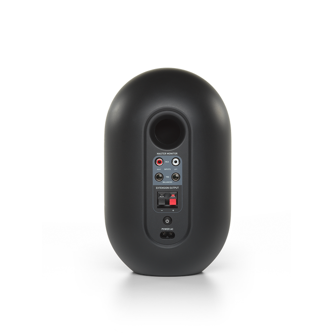 JBL 104-BT (Pair) - Black - Compact Desktop Reference Monitors with Bluetooth - Back image number null