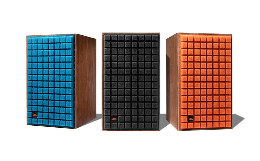 L52 Classic Diseño retro con el icónico estilo JBL y rejilla de espuma Quadrex vintage en tres colores: negro, naranja oscuro y azul oscuro - Image