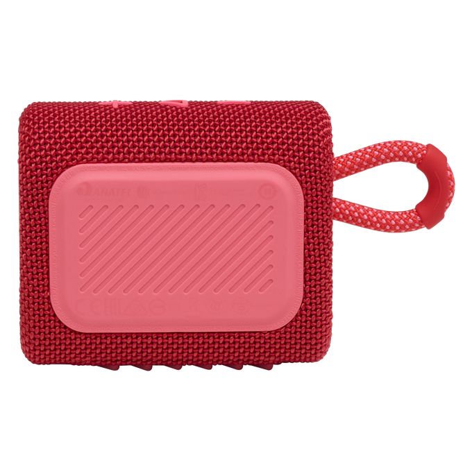JBL Go 3 - Red - Portable Waterproof Speaker - Back image number null