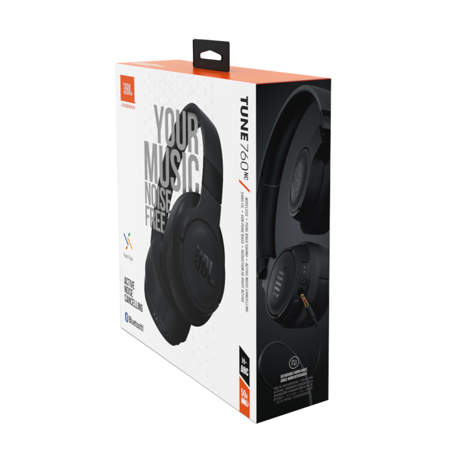 JBL Tune 760NC - Black - Wireless Over-Ear NC Headphones - Detailshot 10 image number null