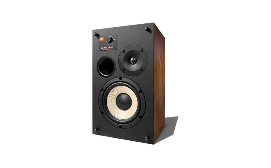 L52 Classic Altavoz en blanco de 130 mm con marco moldeado y cono de pulpa pura en diseño de reflejo de graves con puerto de vibración frontal. - Image