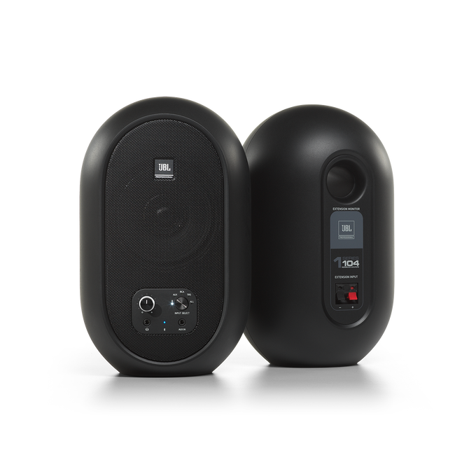 JBL 104-BT (Pair) - Black - Compact Desktop Reference Monitors with Bluetooth - Detailshot 3 image number null