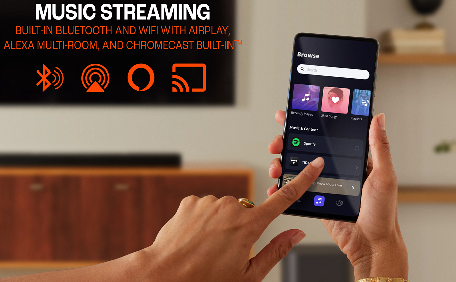 BAR 1300 Built-In Wi-Fi con AirPlay, Alexa Multi-Room Music y Chromecast built-in™ - Image