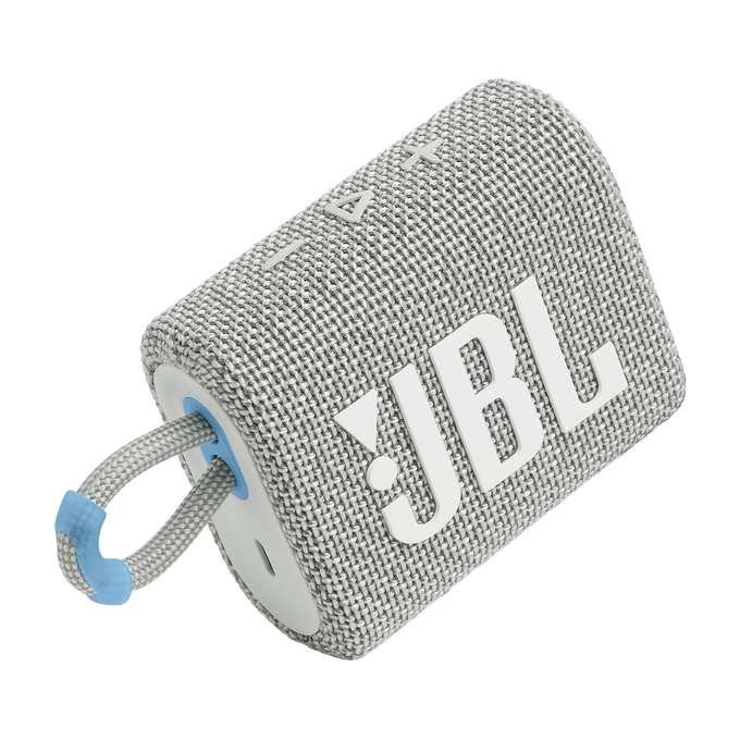 JBL Go 3 Eco - White - Ultra-portable Waterproof Speaker - Detailshot 1 image number null