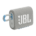 JBL Go 3 Eco - White - Ultra-portable Waterproof Speaker - Hero