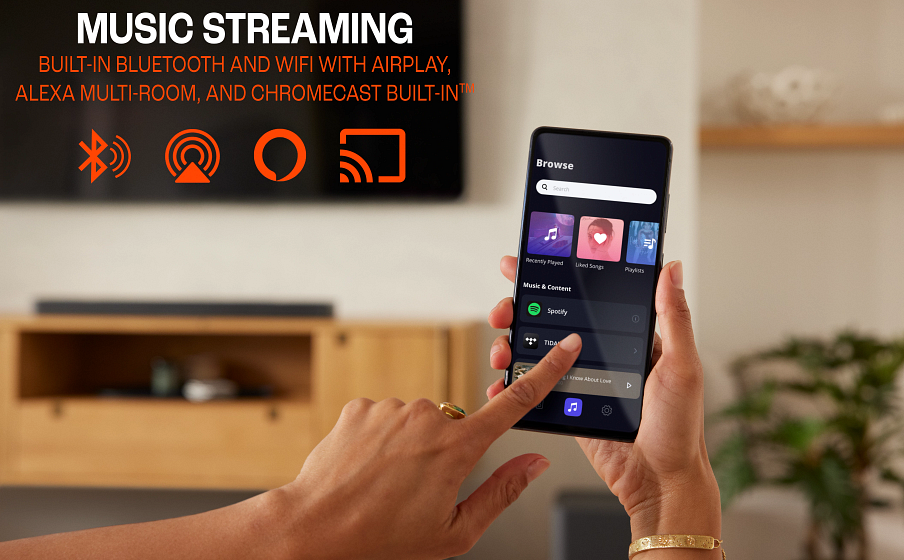 BAR 1000 Wifi integrado con AirPlay, Alexa Multi-Room Music y Chromecast built-in™ - Image