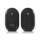 JBL 104-BT (Pair) - Black - Compact Desktop Reference Monitors with Bluetooth - Hero