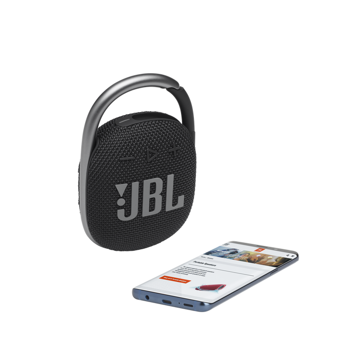 JBL Clip 4 - Black - Ultra-portable Waterproof Speaker - Detailshot 1 image number null