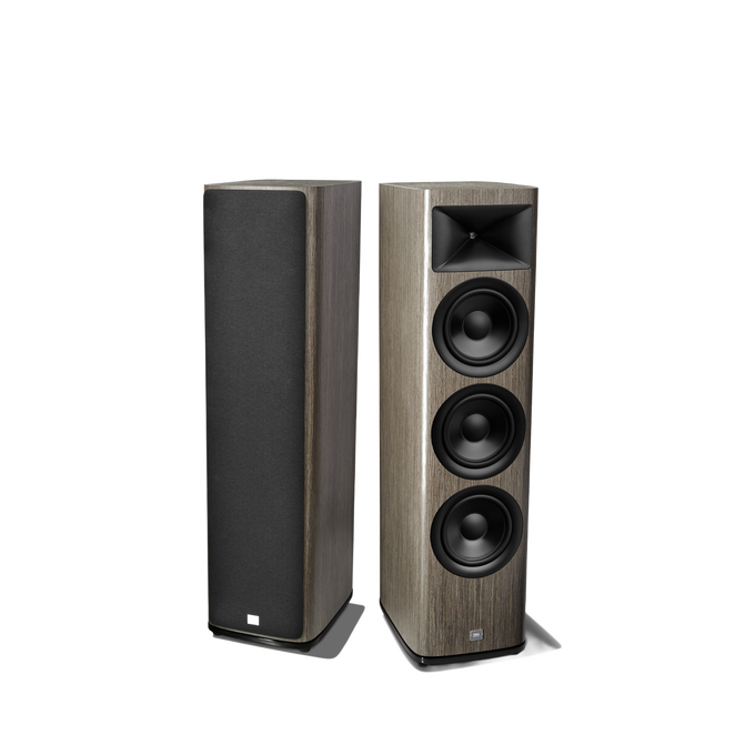 HDI-3800 - Grey Oak - 2 ½-way Triple 8-inch (200mm) Floorstanding Loudspeaker - Detailshot 1 image number null