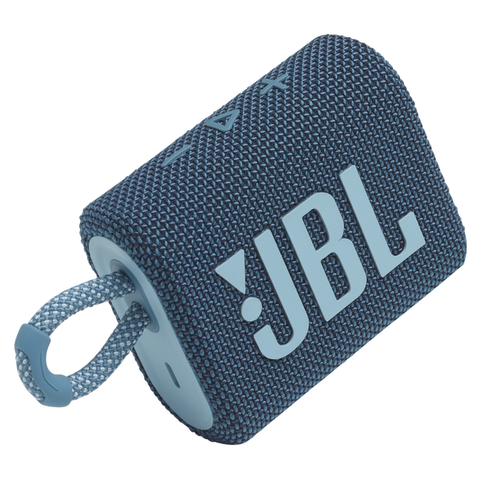 JBL Go 3 - Blue - Portable Waterproof Speaker - Detailshot 1 image number null