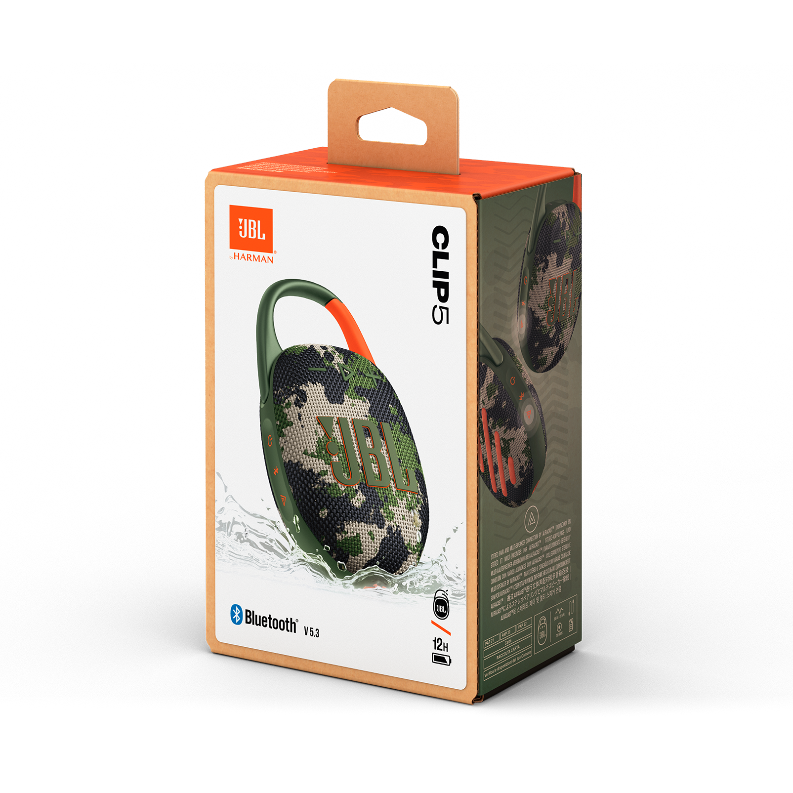 CES 24 > JBL Clip 5, Altavoz Bluetooth Auracast Resistente Al Agua Para
