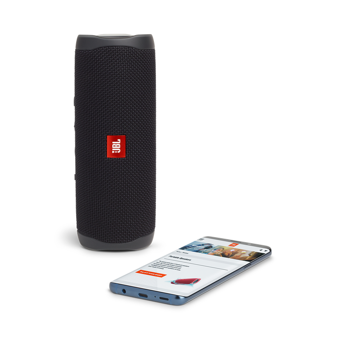 JBL Flip 5 - Black Matte - Portable Waterproof Speaker - Detailshot 2 image number null