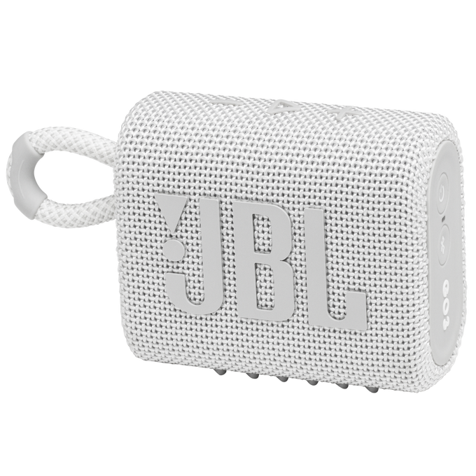 Bocina Jbl Go 3 Portátil Correa Bluetooth Waterproof Blanco