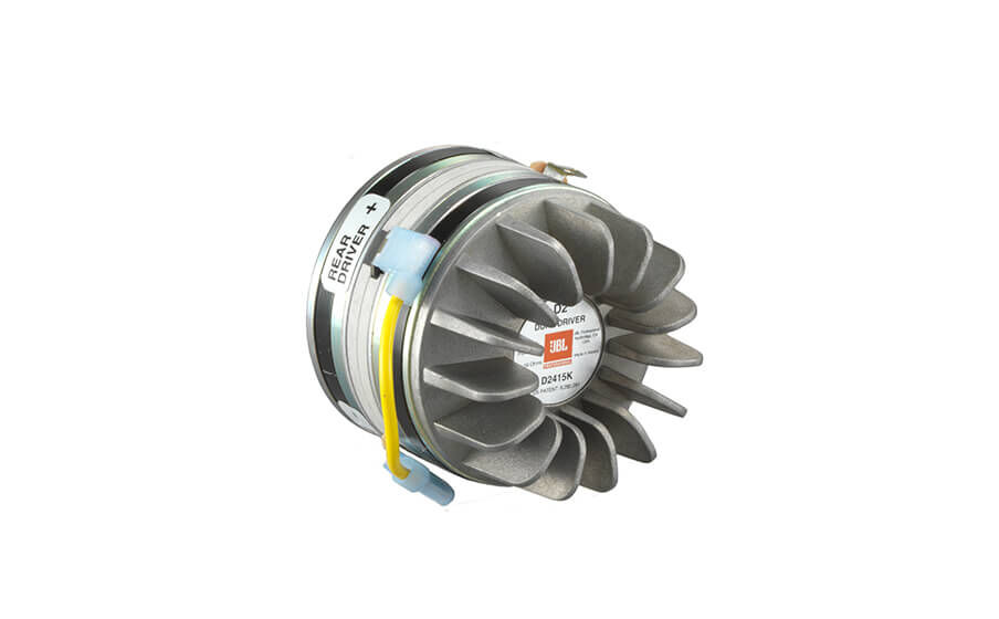 JBL 4349 Controlador de compresión de doble diafragma de 38 mm D2415K patentado acoplado a una bocina de geometría patentada High-Definition Imaging (HDI™). - Image