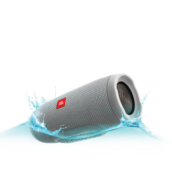 JBL Charge 3 - Grey - Full-featured waterproof portable speaker with high-capacity battery to charge your devices - Hero image number null