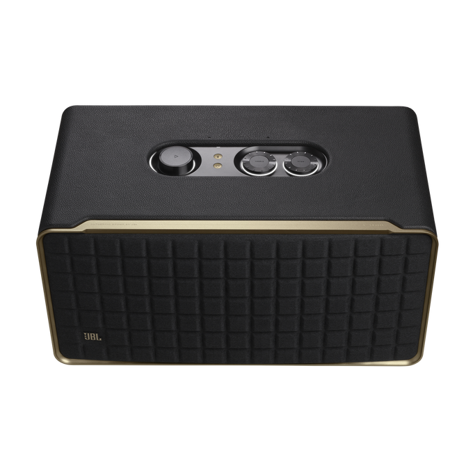 JBL Authentics 500 - Black - Hi-fidelity smart home speaker with Wi-Fi, Bluetooth and Voice Assistants with retro design. - Detailshot 2 image number null