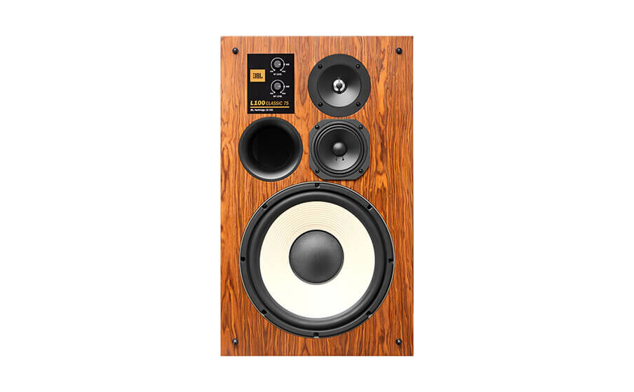 L100 Classic 75 Altavoz en blanco de 300 mm con marco fundido y cono de pulpa pura en diseño de reflejo de graves con puerto de vibración frontal. - Image