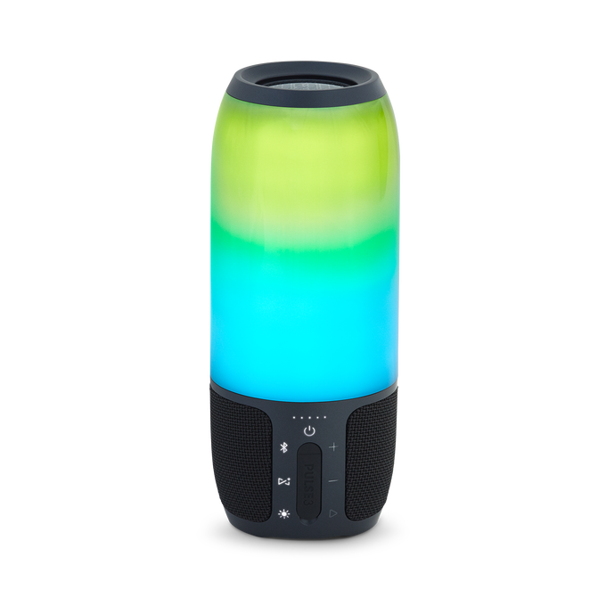 JBL Pulse 3 - Black - Waterproof portable Bluetooth speaker with 360° lightshow and sound. - Back image number null