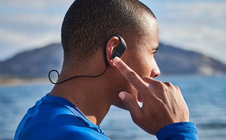 JBL Endurance SPRINT | Auriculares deportivos intraurales e inalámbricos  resistentes al agua