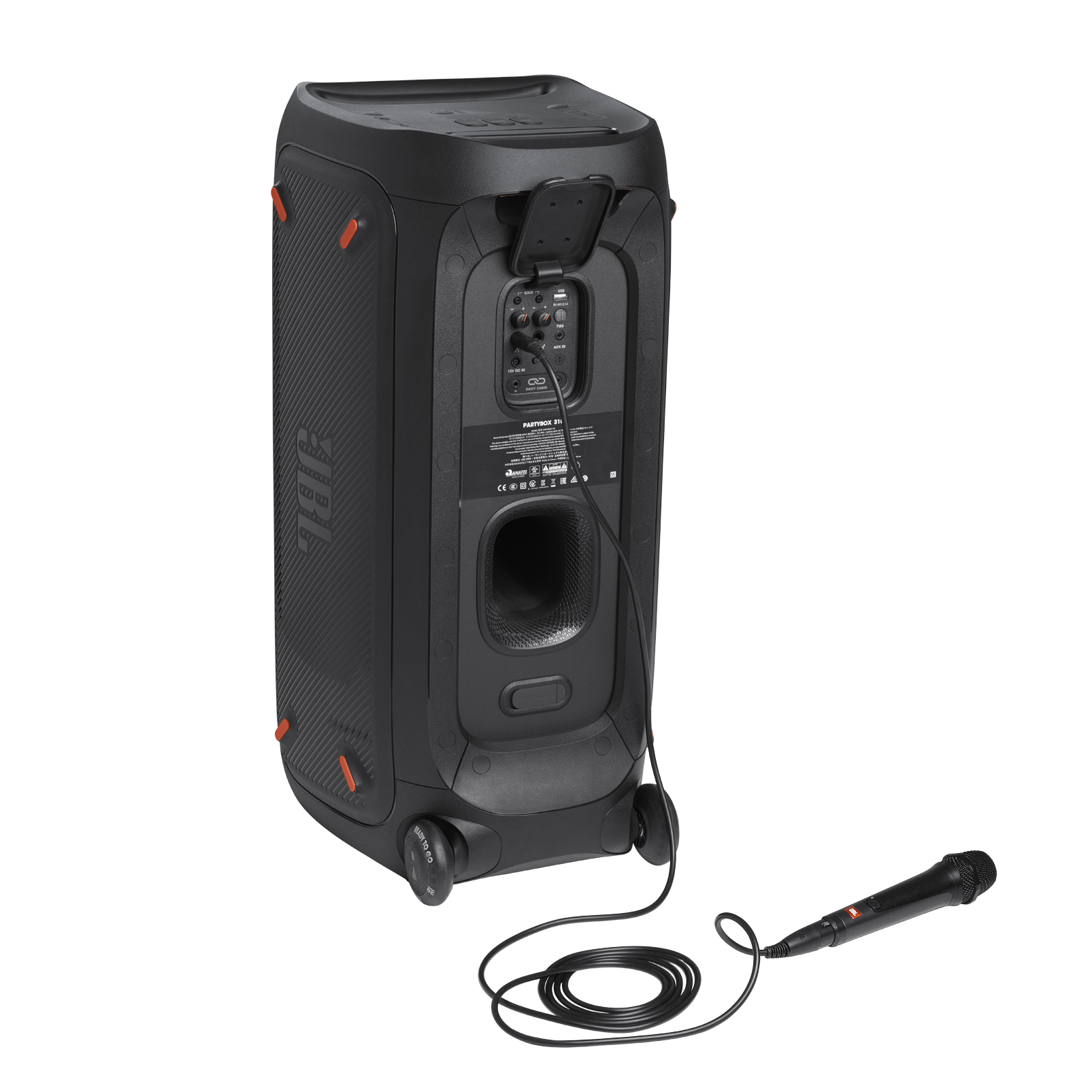 JBL Partybox 310 + Mic Altavoz para fiestas portátil con un potente